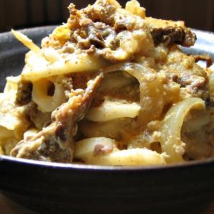 玉ねぎたっぷり!美肌柳川風うどん